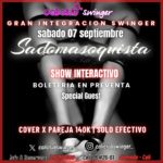 GRAN  INTEGRACION SWINGER SABADO 7 DE SEPTIEMBRE  BOLETERIA EN PREVENTA