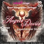 GRAN  INTEGRACION SWINGER SABADO  5 DE  OCTUBRE NOCHE DE ANGELES Y DEMONIOS