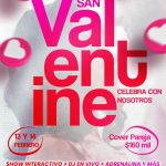 SAN VALENTIN SABADO 14 DE FEBRERO 3 SHOWS EN VIVO
